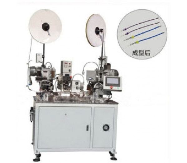 Fully Automatic Two Side Cut Strip Crimping Machine With One Side Sealing ACM-62312